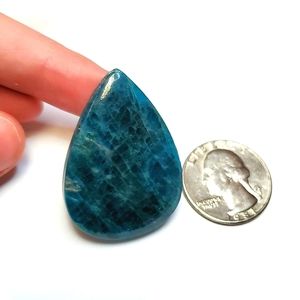 Big apatite tear drop cabochon - Jewelry crystal lot #012